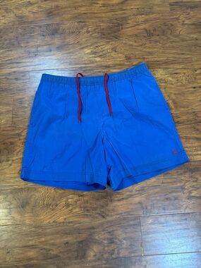 Polo by Ralph Lauren Royal Blue Swim Trunks with Red Drawcord